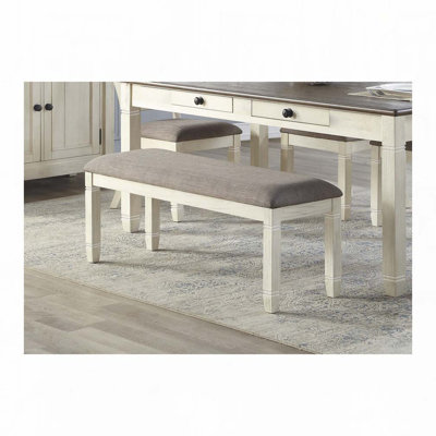 Banc de salle à manger en tissu