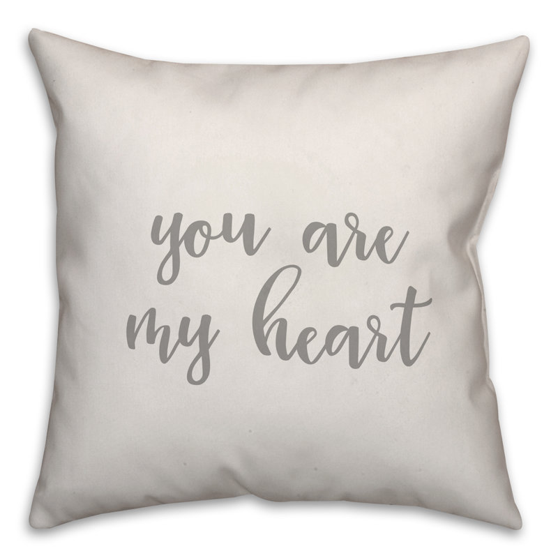 Coussin You are My Heart, Coussin et housse de coussin, Blanc