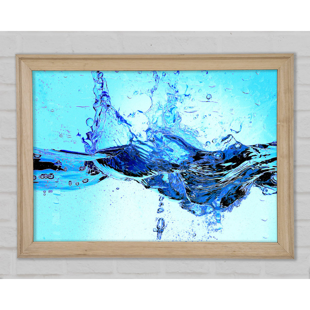 Crash Of The Water Splash - Einzelner Bilderrahmen Kunstdrucke