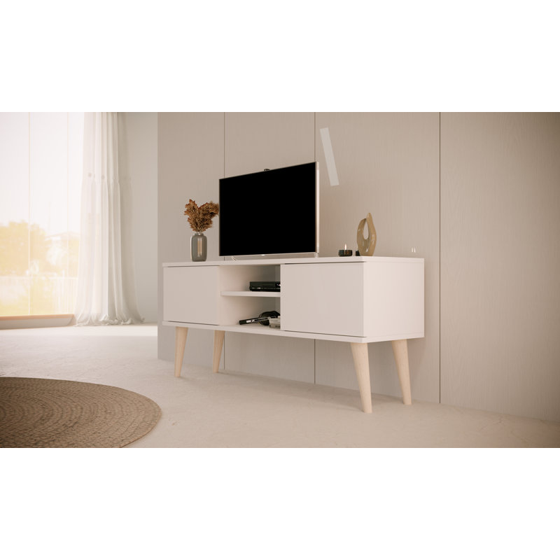 Kaylani TV Stand, White, 120cm W