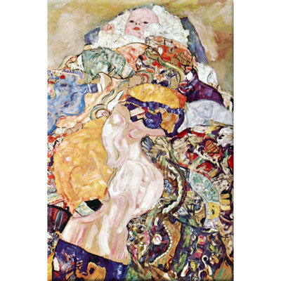 «Baby» par Gustav Klimt, reproduction d'art sur toile tendue encadrée
