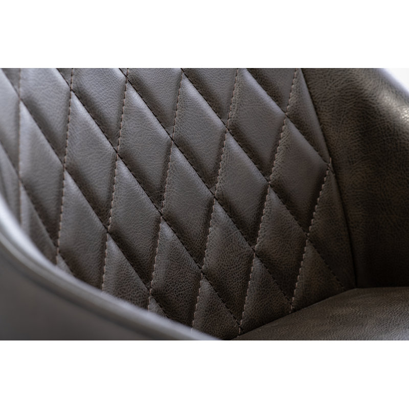Louisburg 48cm H Upholstered Side Chair, Dark Brown