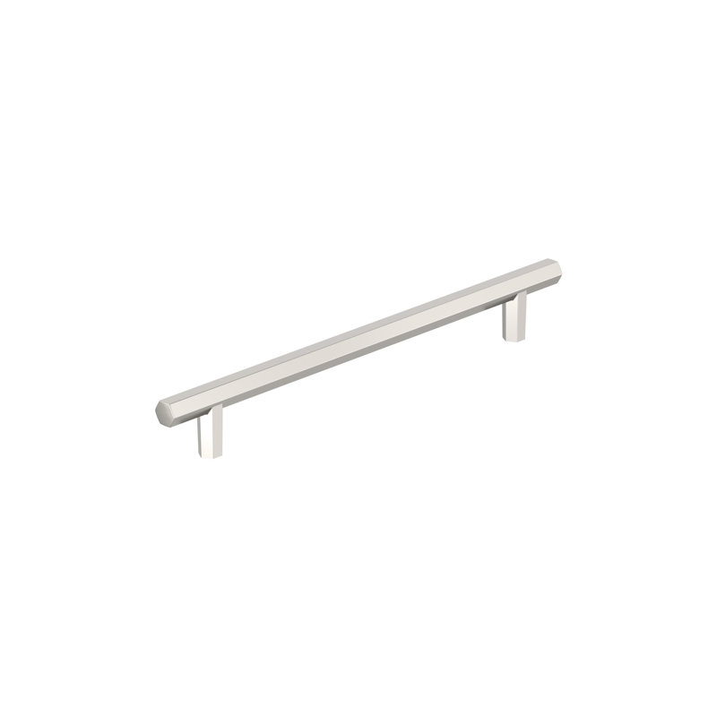 Calibre Bar Pull, 7 9/16", Polished Nickel