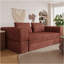 Canapé-lit avec coussin rectangulaire et coussins, fauteuil convertible, canapé de plancher et matelas de couchage, canapé-lit pliant en mousse à mémoire de forme pour chambre à coucher, orange