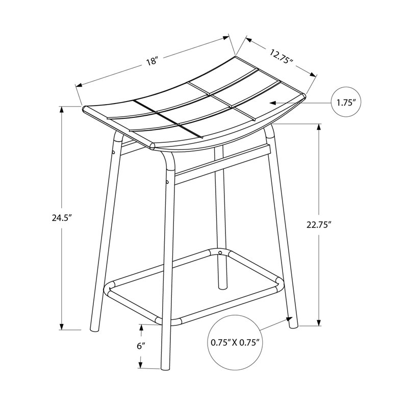 Ensemble de 2 tabourets de bar modernes en similicuir noir à hauteur de comptoir pour un confort et un style élégants