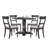 Rocio Round Dining Table in Weathered Gray