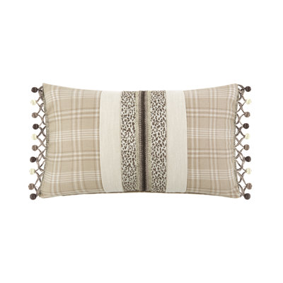 Bird Paradise Plaid Reversible Throw Pillow