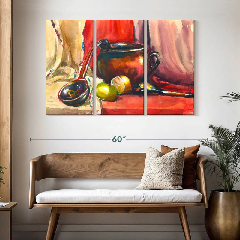 Senne Abstract Kitchen, 32" H x 50" W