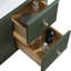 Ensemble de meuble-lavabo mural simple vert avec lavabo 48 po avec évier entièrement assemblé-130462670