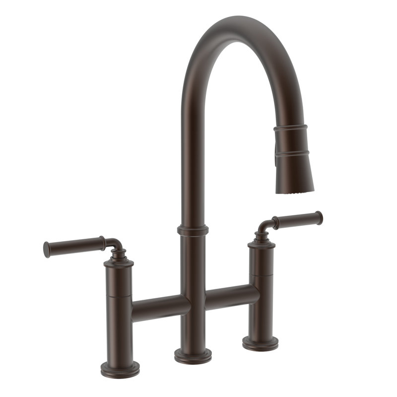 Taft Pull Down Kitchen Bridge Faucet, English Bronze