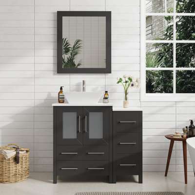 Ensemble de meuble-lavabo simple 36 "avec miroir 