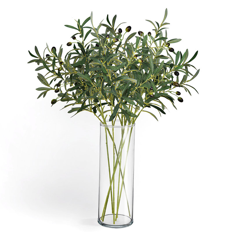Artificial Olive Leaf Branch