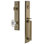 Fifth Avenue One-Piece Handleset with Single Cylinder Deadbolt and D Grip with Biarritz Knob
