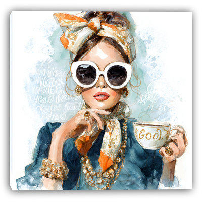Morning Glamour Wrapped Canvas Wall Art
