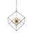 Gulafsa 8 - Light LED Square / Rectangle Chandelier