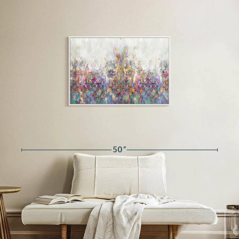 Couvert matinal, Cadre flottant blanc, 31 po x 21 po