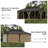 12 ft x 20 ft Hardtop Gazebo With Double Roof, Galvanized Steel Canopy, Netting & Curtains For Garden, Backyard, Deck & Lawn