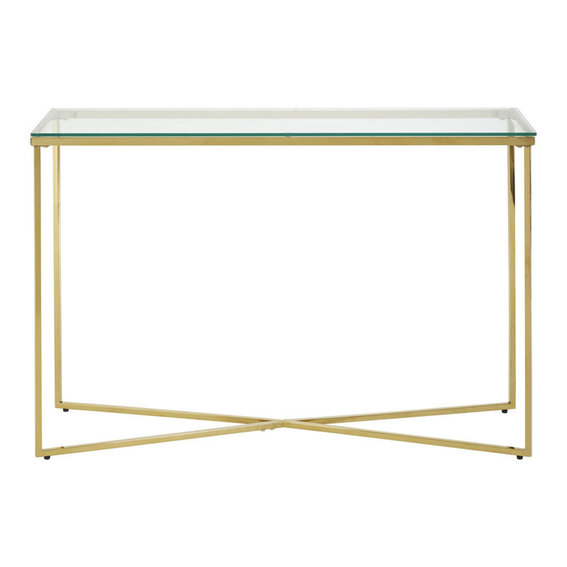 Redd 120cm Glass Top Console Table