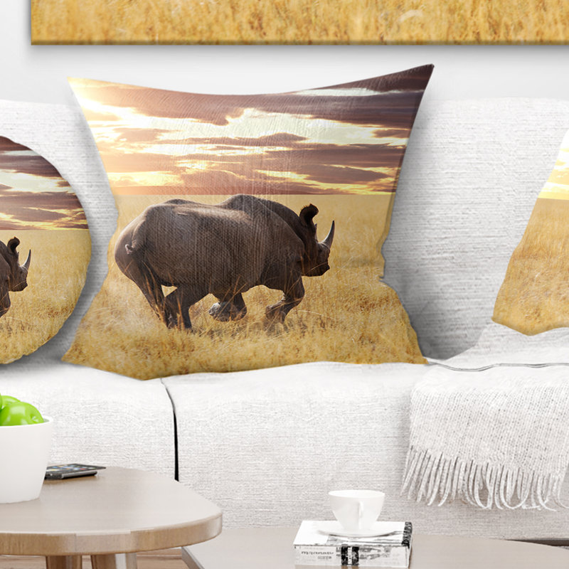 Coussin lombaire africain, 16 po x 16 po, Carré