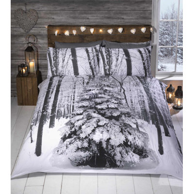 Goodson Grey White Duvet Cover Set