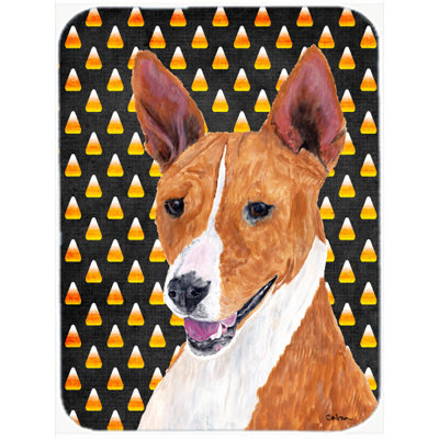 Planche à découper en verre caroline trésors basenji Halloween Candy Corn