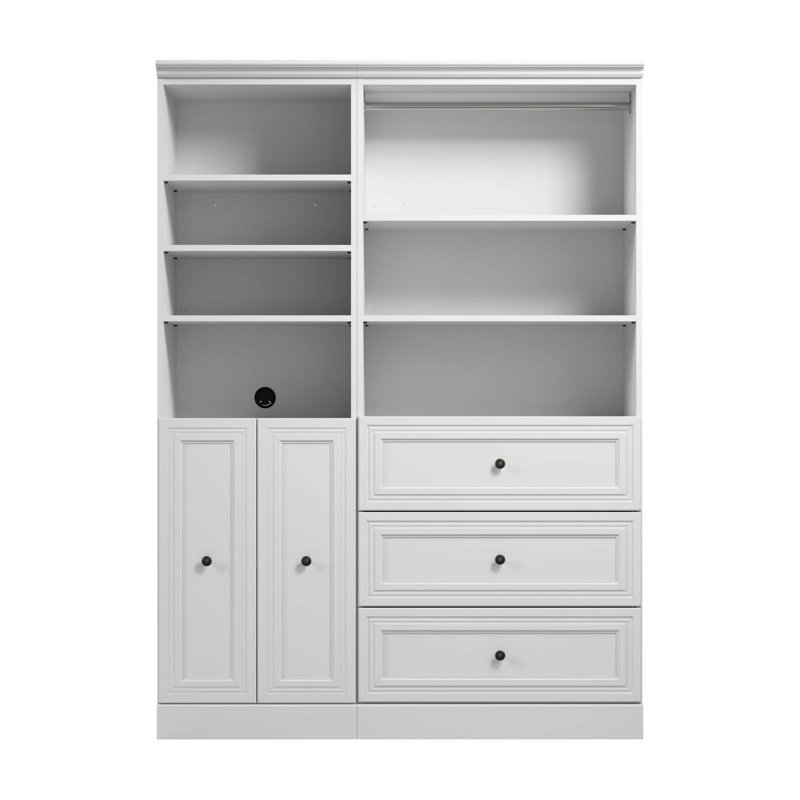 Tour pour garde-robe l 61 po Alvaretta, Blanc