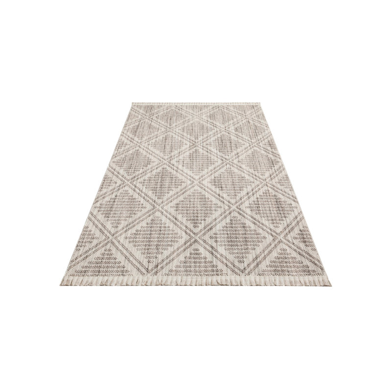 Elegant Grey & Silver Carpet, 5.2 x 7.5 Feet | 100% Polyester, No Pile, Flat Weave, Machine Woven | Durable, Easy to Clean, Vacuum Friendly | Perfect for Living Room, Bedroom, and Office Décor