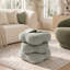 Repose-pieds rembourré moelleux en chenille Alex-132146224