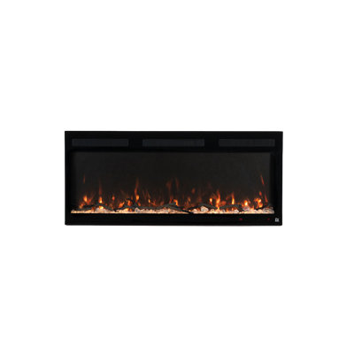 Sideline Fury Smart Electric Fireplace Recessed or Wall Mounted