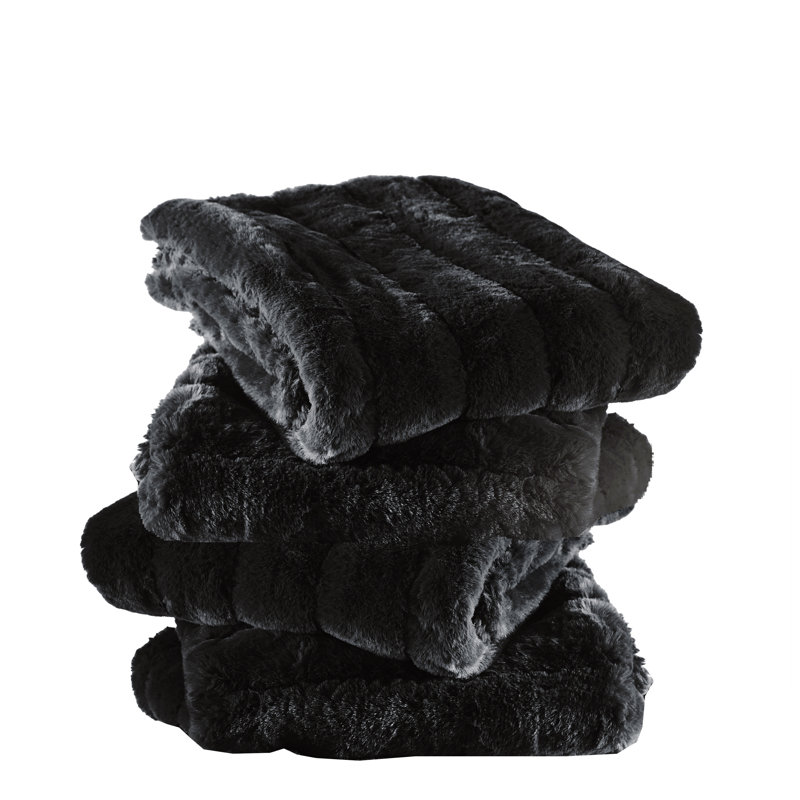Square Cushion Cover, Jet Black
