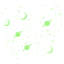 300 Stars and Moons Glow in Dark Wall Sticker