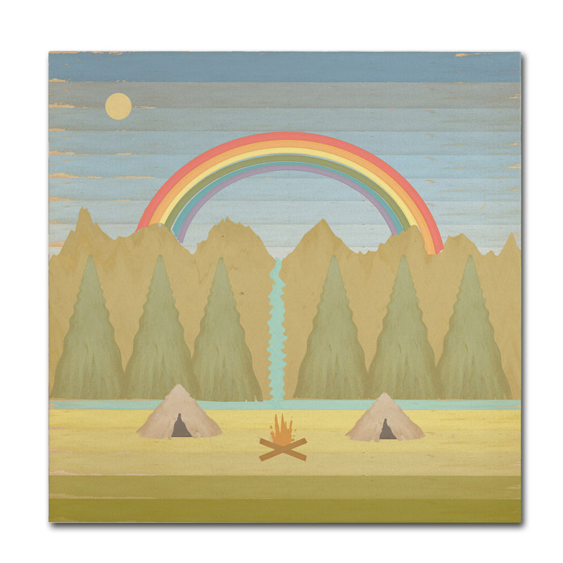 « camp », art sur toile, H 35 po x l 35 po