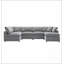 Canapé-lit modulaire moderne en nuage, canapé modulaire en chenille 6 places avec repose-pieds, combinaison gratuite-1424870764