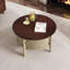 Table basse ronde 30 "avec rangement et porte coulissante Vintage-672190581-672190580