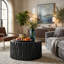 Table basse ronde noire MGO