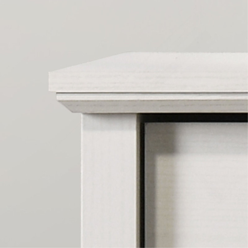 Commode à tiroirs et commode avec poignées, Blanc