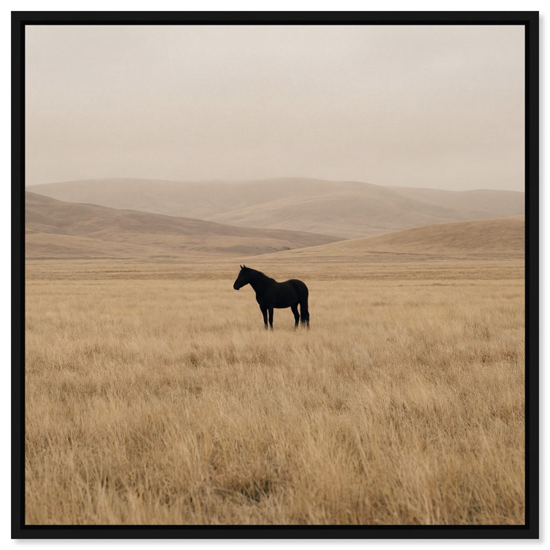 The Middle Print by Oliver Gal, 31" H x 31" W, Black Floater Frame