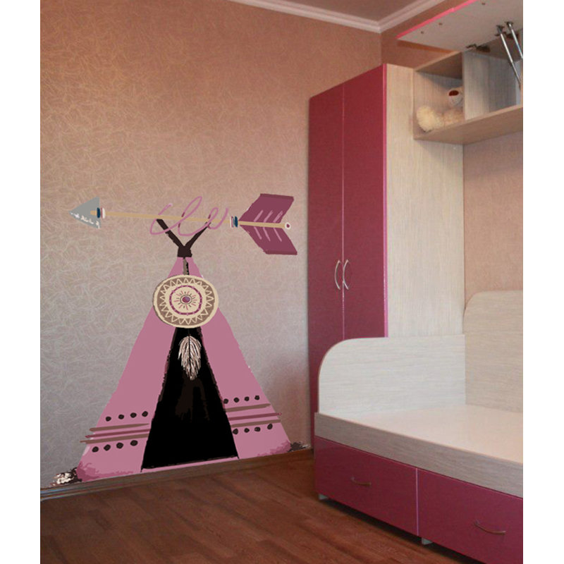 Adhésif décoratif Boho wigwam, H 46 po x l 50 po