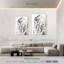 Chouette effraie blanche sur toile, 3 pièces-564981858