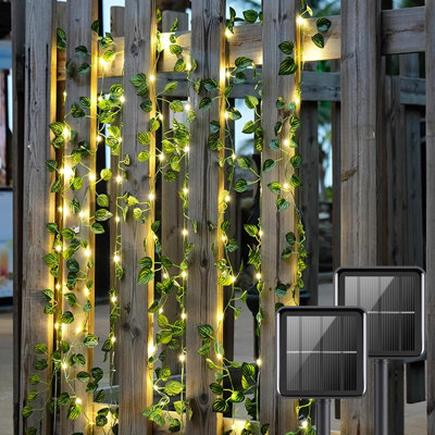 33 Ft Solar Ivy Vines Fairy String Lights