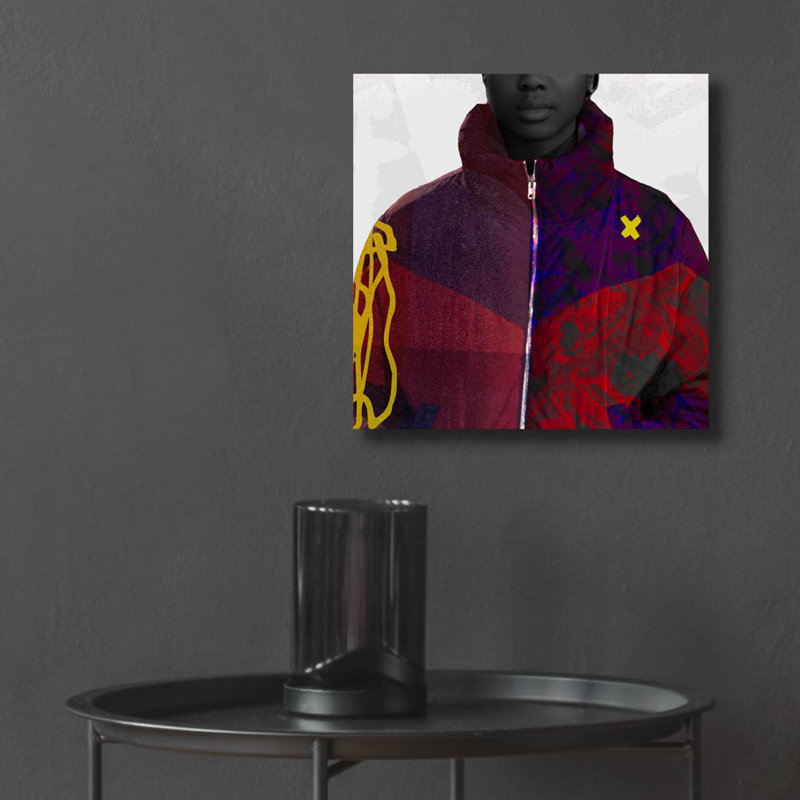 Art mural en verre épique «Winter Flower» par NUMA Art, 12 po x 12 po