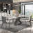 Italian style simple rectangular dining table sets-104376524