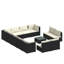 Ensemble de conversation pour 12 personnes avec coussins Lachara