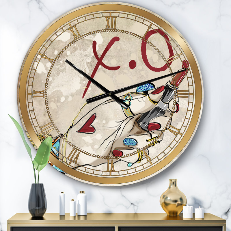 Horloge murale Gipsy Hippy, Surdimensionné