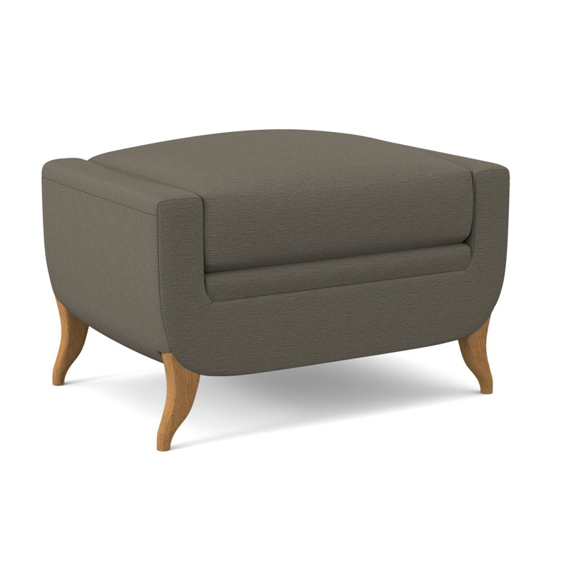 Armstrong Ottoman, Filigree Ivory, Amber