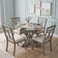 Ensemble de table de salle à manger rétro extensible avec 4 chaises rembourrées Retro-960992797