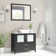 Karson 36'' Single Bathroom Vanity with Engineered Marble Top with Mirror