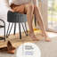 Repose-pieds rond en velours plissé avec rangement-1026732528-1026732494
