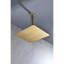Douche haute pour salle de bain - Acier inoxydable doré brossé, économiseur d'eau, buse autonettoyante, fonctionne avec les accoudoirs en acier standard à tête de pluie dorée, salle de bain, accoudoir-118752255