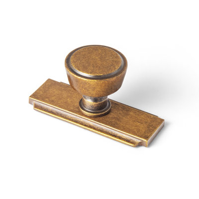 Poignée champignon 1,23 po de diamètre avec plaque arrière (G020)